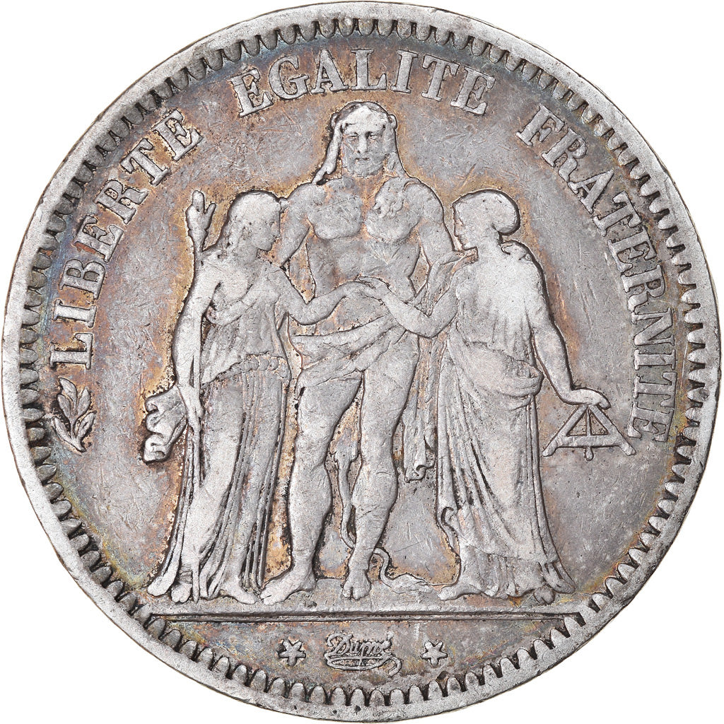 Coin, France, Hercule, 5 Francs, 1849, Strasbourg, VF(30-35), Silver, KM:756.2