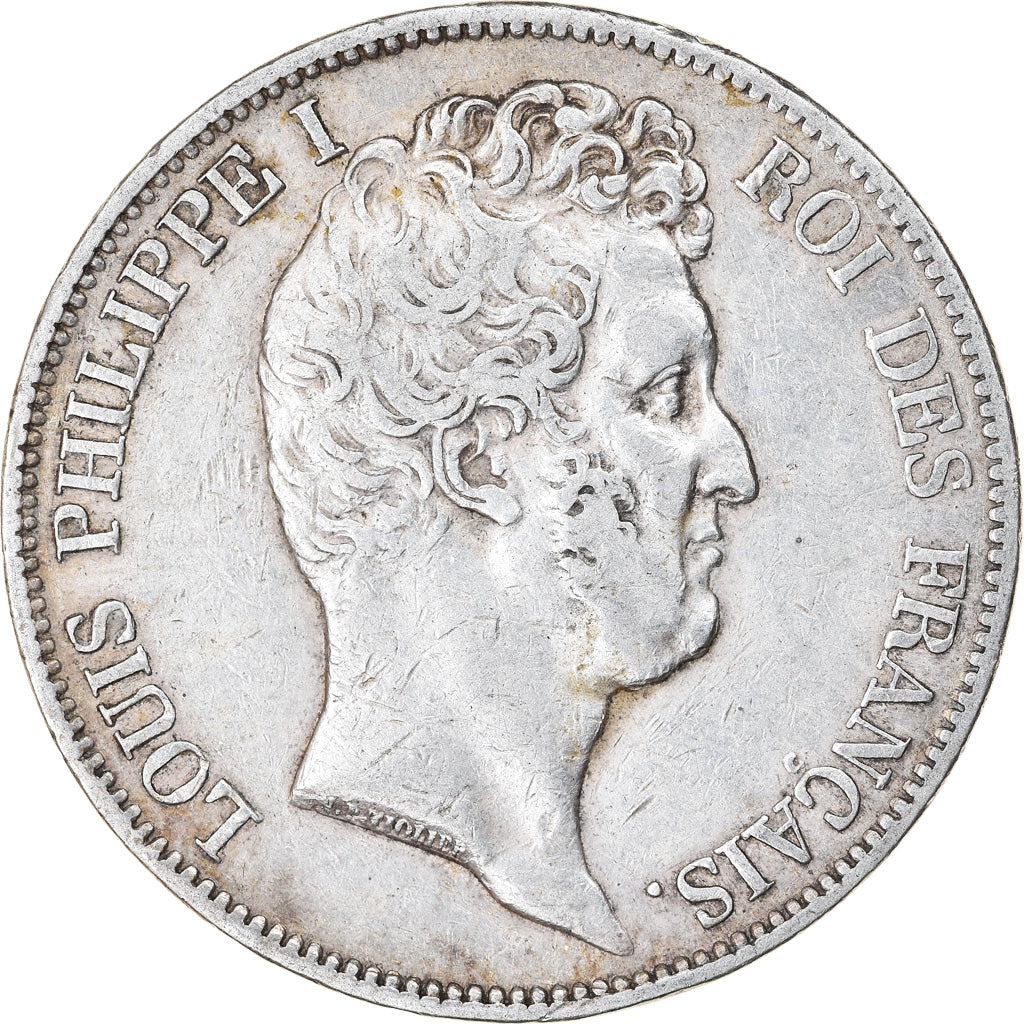 Coin, France, Louis-Philippe, 5 Francs, 1831, Rouen, EF(40-45), Silver