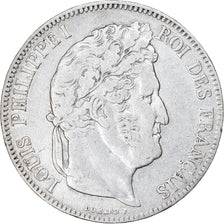 Münze, Frankreich, Louis-Philippe, 5 Francs, 1839, Bordeaux, S+, Silber