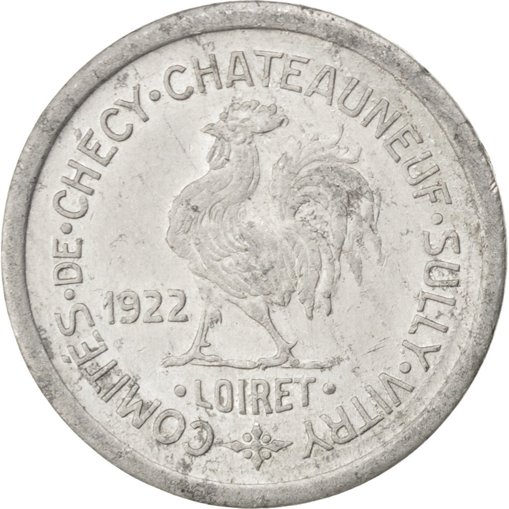 France, 5 Centimes, 1922, EF(40-45), Aluminium, Elie #10.1, 1.32