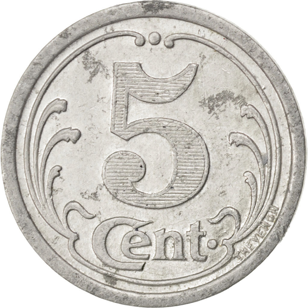 France, 5 Centimes, 1922, EF(40-45), Aluminium, Elie #10.1, 1.32