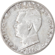 Münze, Monaco, Rainier III, 5 Francs, 1966, VZ, Silber, KM:141, Gadoury:MC 152