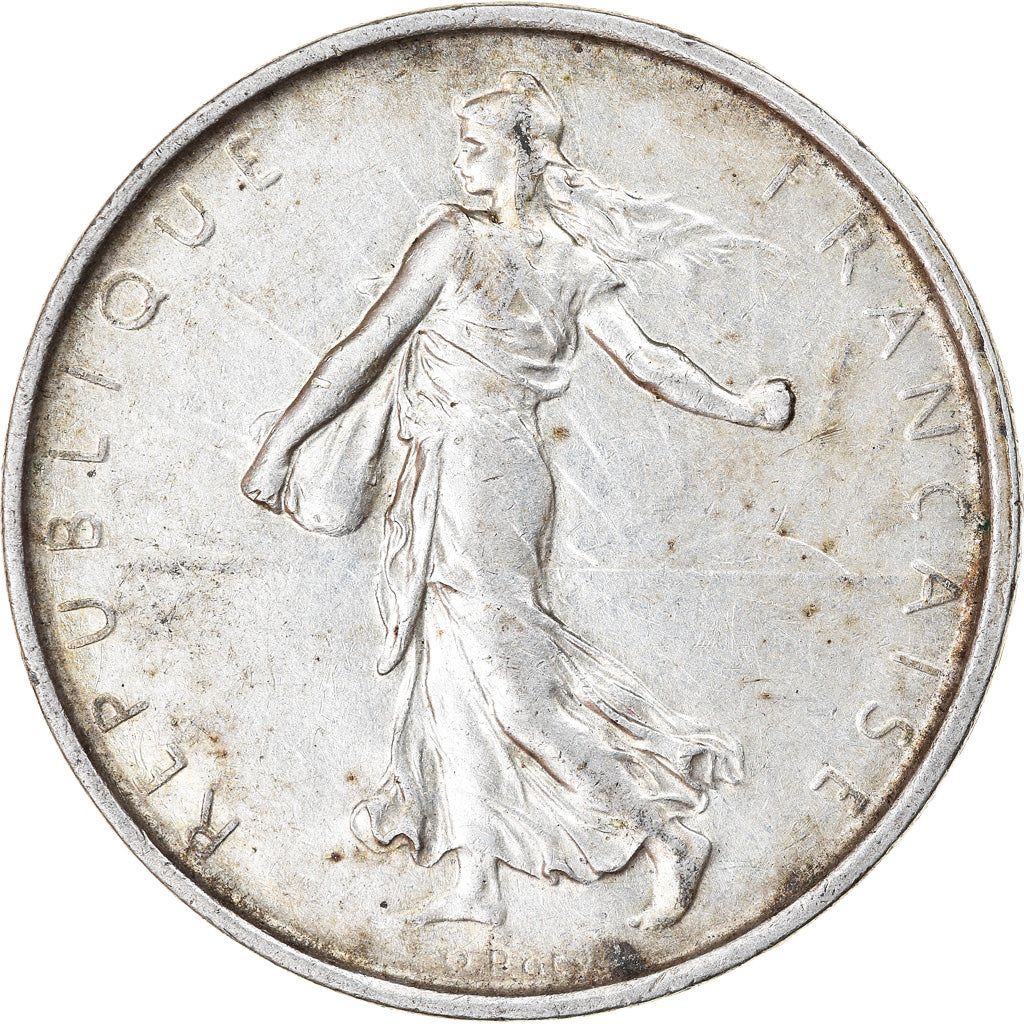 Münze, Frankreich, Semeuse, 5 Francs, 1967, Paris, SS, Silber, KM:926