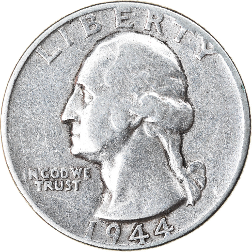 Moneta, Stati Uniti, Washington Quarter, Quarter, 1944, U.S. Mint, Philadelphia