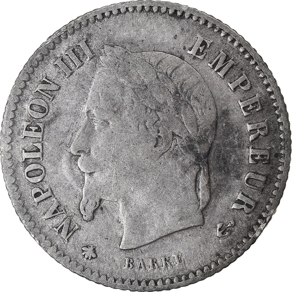 Moeda, França, Napoleon III, Napoléon III, 20 Centimes, 1867, Paris