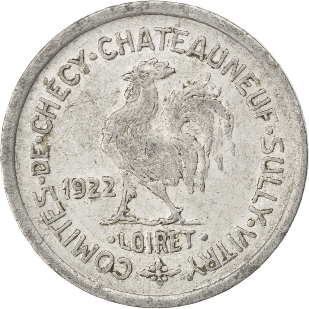 France, 10 Centimes, 1922, EF(40-45), Aluminium, Elie #10.2, 2.03