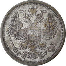 Coin, Russia, Nicholas II, 20 Kopeks, 1891, Saint-Petersburg, EF(40-45), Silver