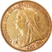 Moneda, Australia, Victoria, Sovereign, 1896, Melbourne, MBC+, Oro, KM:13