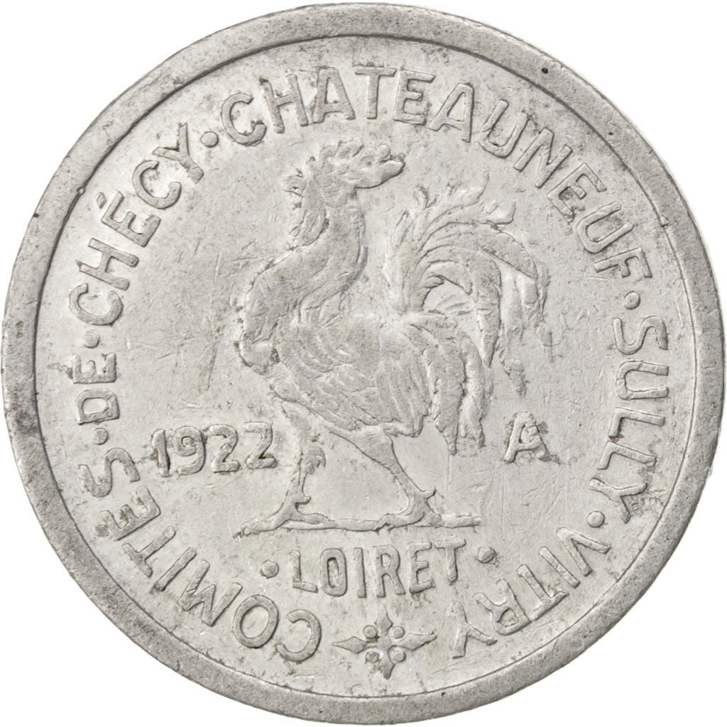 Coin, France, 10 Centimes, 1922, EF(40-45), Aluminium, Elie:10.3