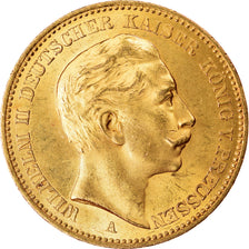 Coin, German States, PRUSSIA, Wilhelm II, 20 Mark, 1904, Berlin, MS(63), Gold