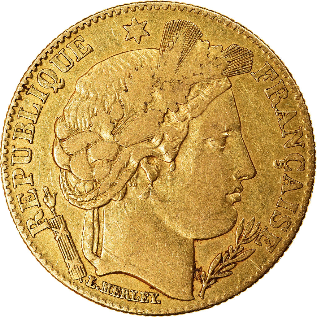 Coin, France, Cérès, 10 Francs, 1899, Paris, EF(40-45), Gold, KM:830