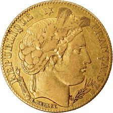 Coin, France, Cérès, 10 Francs, 1899, Paris, EF(40-45), Gold, KM:830