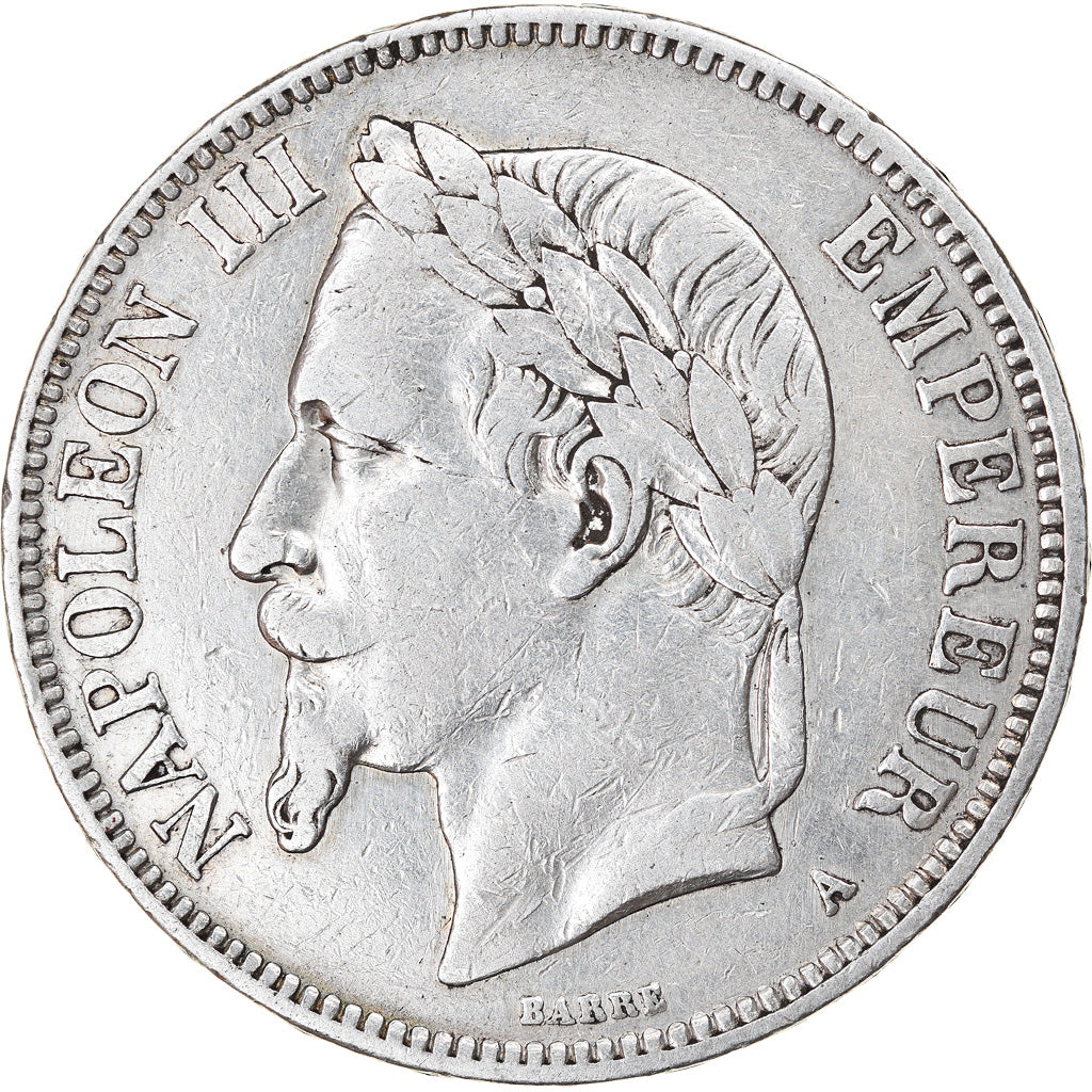 Moeda, França, Napoleon III, Napoléon III, 5 Francs, 1870, Paris, EF(40-45)