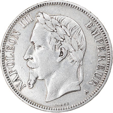 Moeda, França, Napoleon III, Napoléon III, 5 Francs, 1870, Paris, EF(40-45)