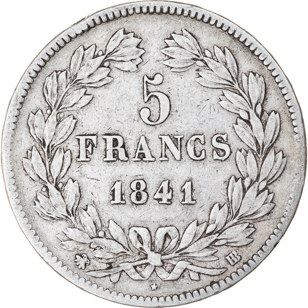 Monnaie, France, Louis-Philippe, 5 Francs, 1841, Strasbourg, TB+, Argent
