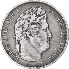 Münze, Frankreich, Louis-Philippe, 5 Francs, 1848, Strasbourg, S+, Silber