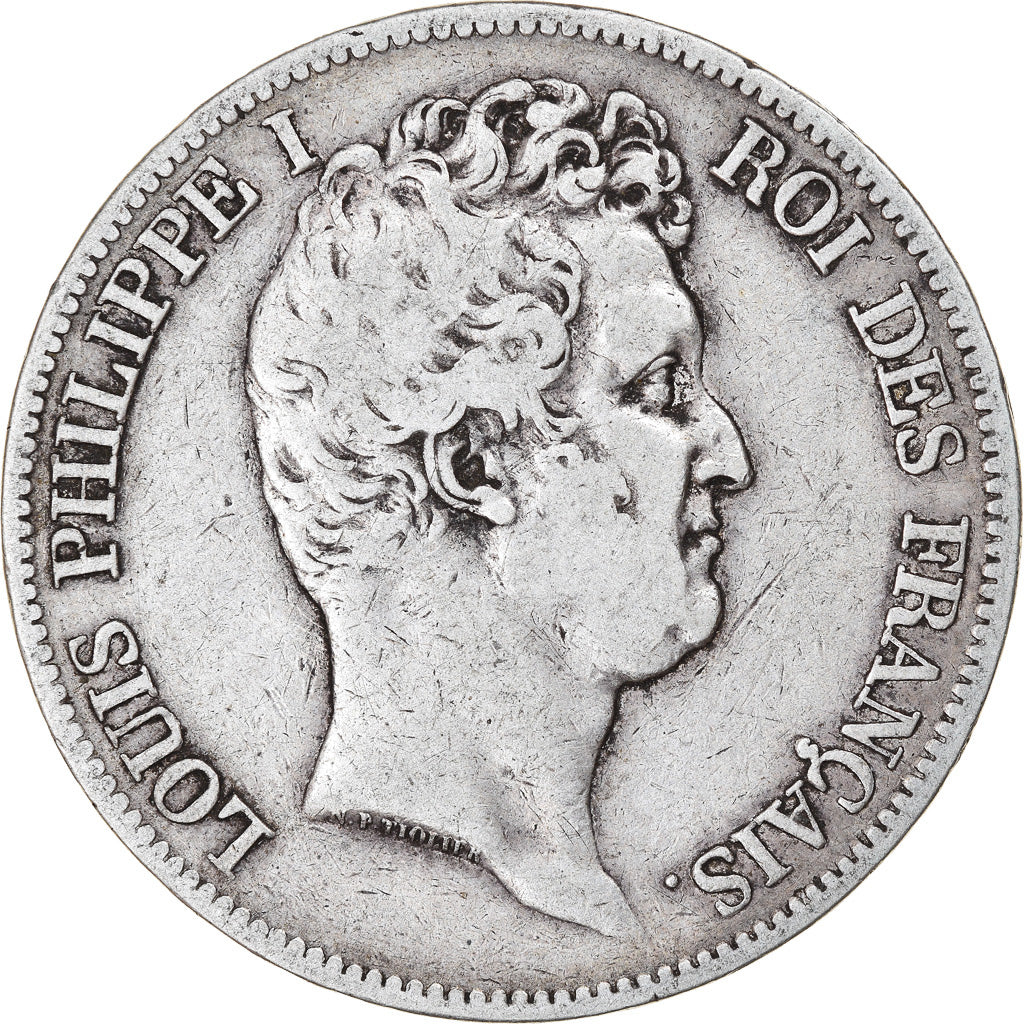 Moneta, Francia, Louis-Philippe, 5 Francs, 1831, Lille, MB, Argento, KM:735.13