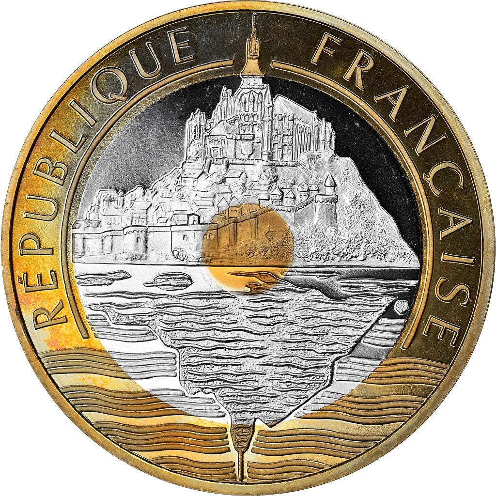 Coin, France, Mont Saint Michel, 20 Francs, 1995, Paris, Proof, MS(64)