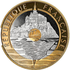 Coin, France, Mont Saint Michel, 20 Francs, 1996, Paris, Proof, MS(64)