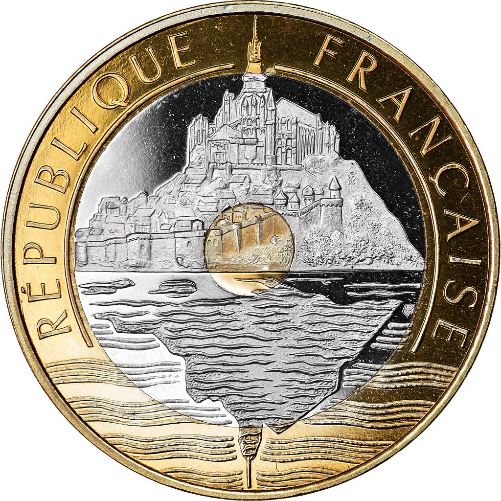 Coin, France, Mont Saint Michel, 20 Francs, 2000, Paris, Proof, MS(64)