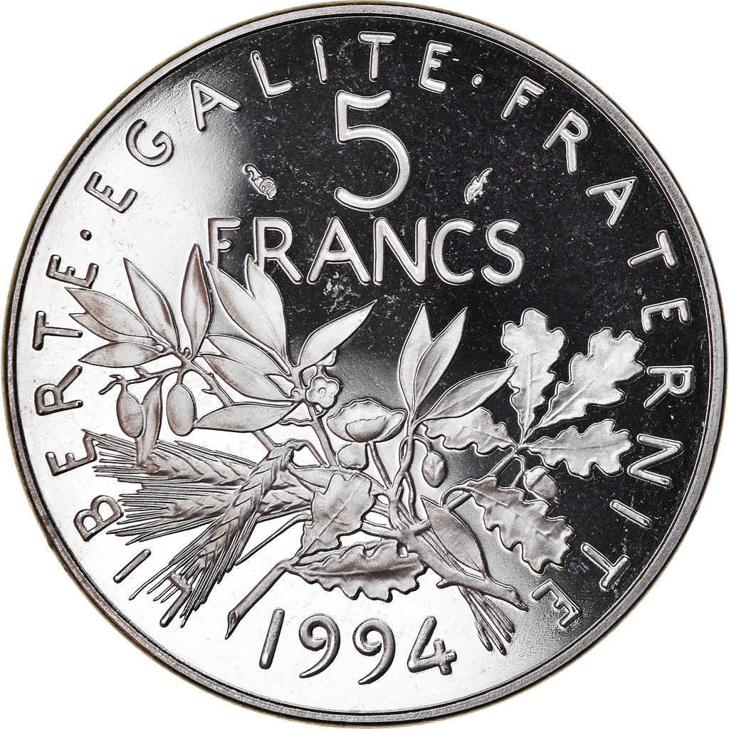 Coin, France, Semeuse, 5 Francs, 1994, Paris, Proof, MS(64), Nickel Clad