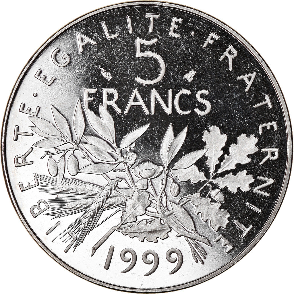 Coin, France, Semeuse, 5 Francs, 1999, Paris, Proof, MS(64), Nickel Clad