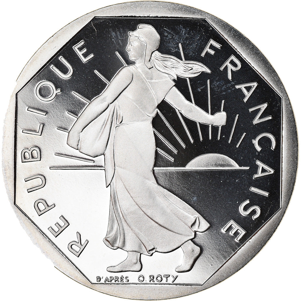 Coin, France, Semeuse, 2 Francs, 1993, Proof, MS(64), Nickel, KM:942.2