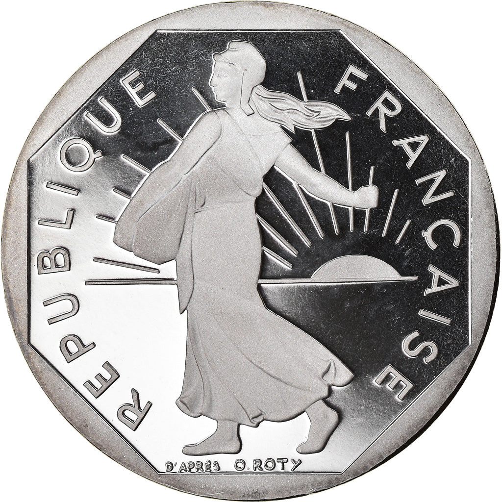 Coin, France, Semeuse, 2 Francs, 1996, Paris, Proof, MS(64), Nickel, KM:942.2