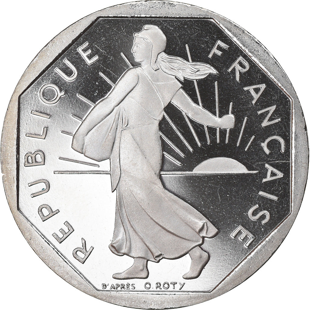 Coin, France, Semeuse, 2 Francs, 1999, Paris, Proof, MS(64), Nickel, KM:942.2