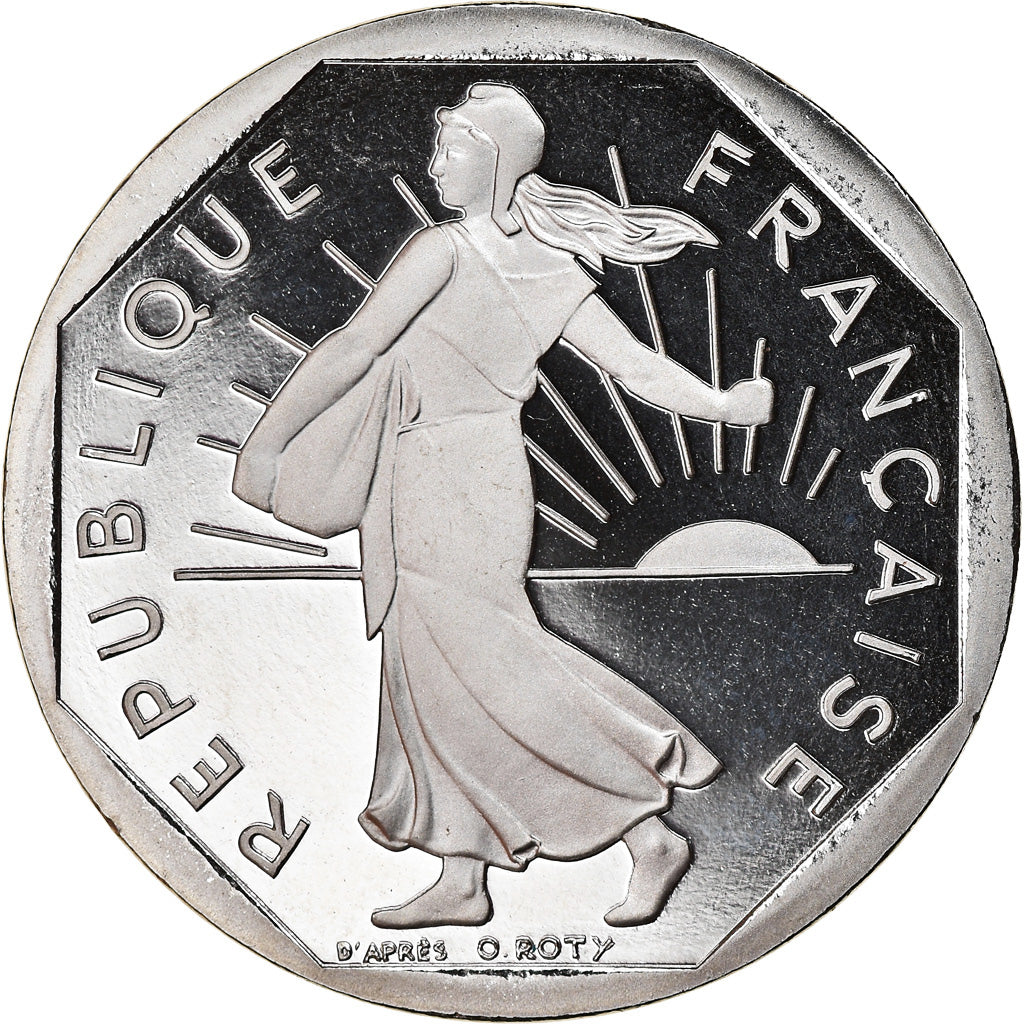 Moneta, Francia, Semeuse, 2 Francs, 2001, Paris, Proof, SPL+, Nichel, KM:942.2