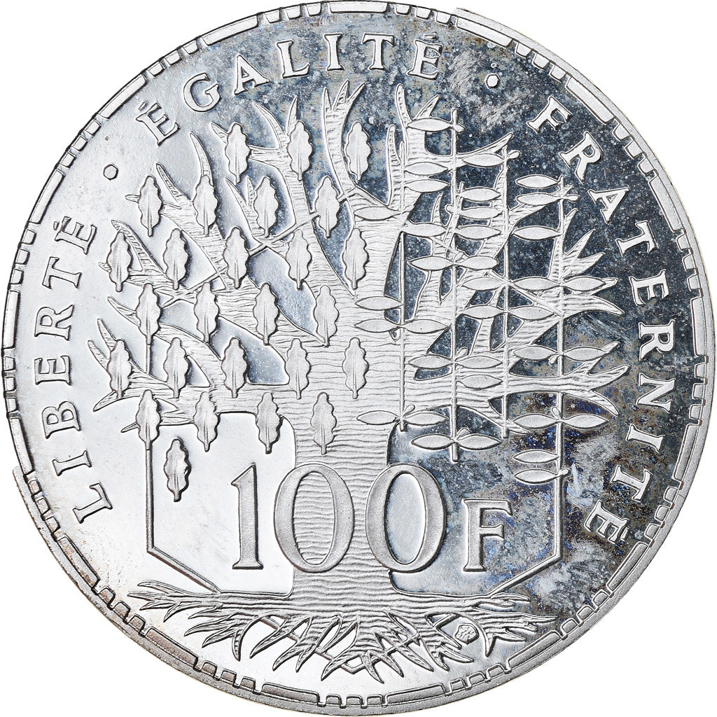 Coin, France, Panthéon, 100 Francs, 1992, Paris, Proof, MS(64), Silver