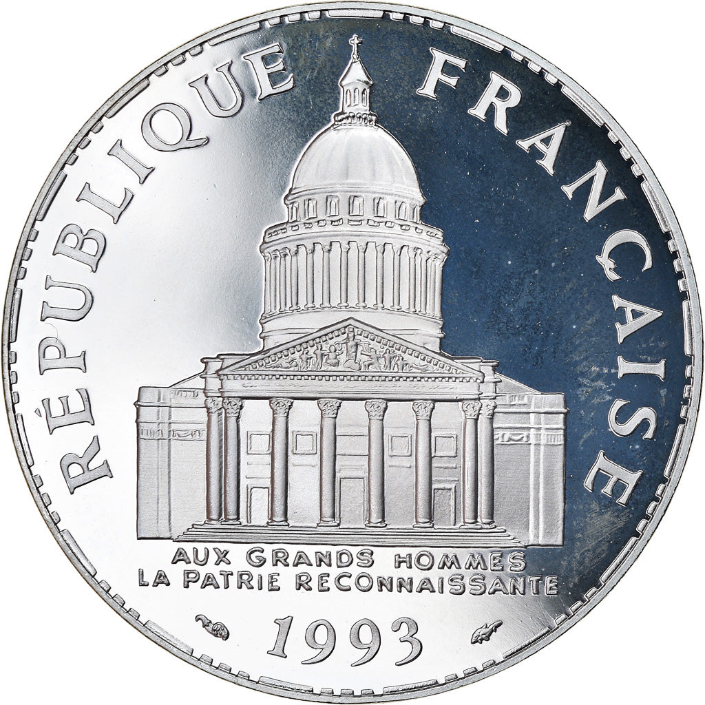 Coin, France, Panthéon, 100 Francs, 1993, Paris, Proof, MS(64), Silver