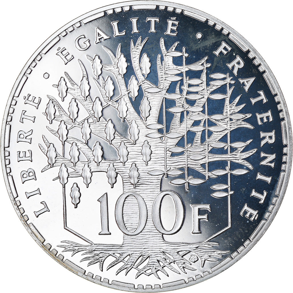 Coin, France, Panthéon, 100 Francs, 1993, Paris, Proof, MS(64), Silver
