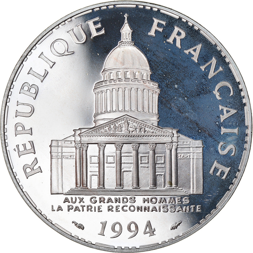 Coin, France, Panthéon, 100 Francs, 1994, Paris, Proof, MS(64), Silver