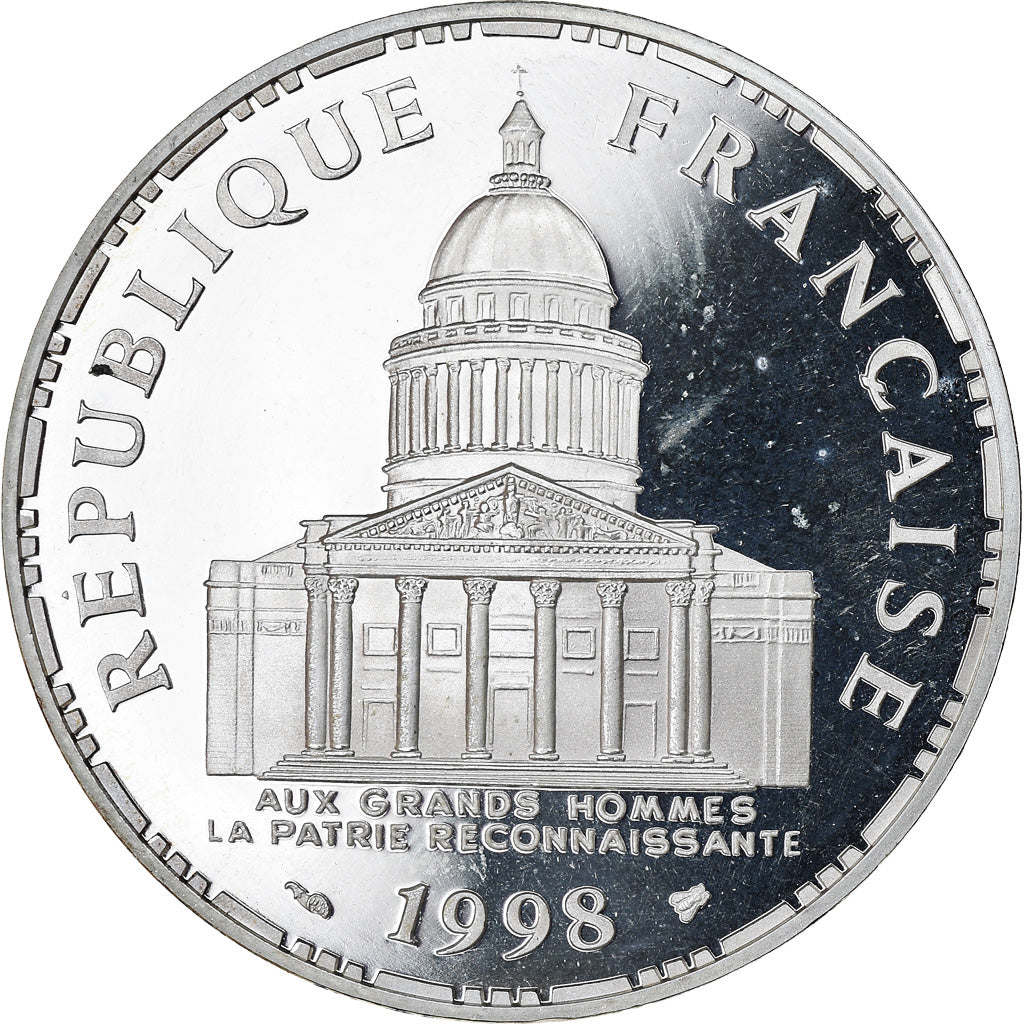 Coin, France, Panthéon, 100 Francs, 1998, Paris, Proof, MS(64), Silver