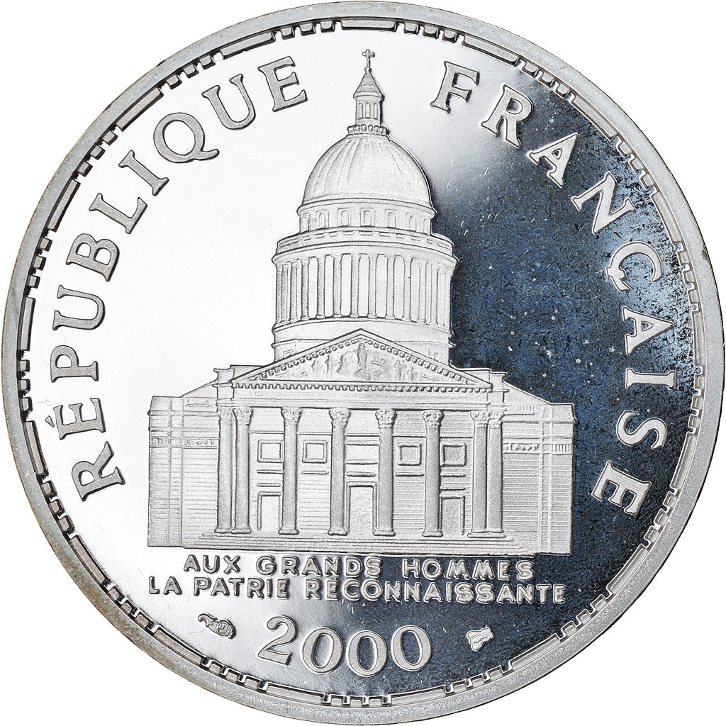 Coin, France, Panthéon, 100 Francs, 2000, Paris, Proof, MS(64), Silver