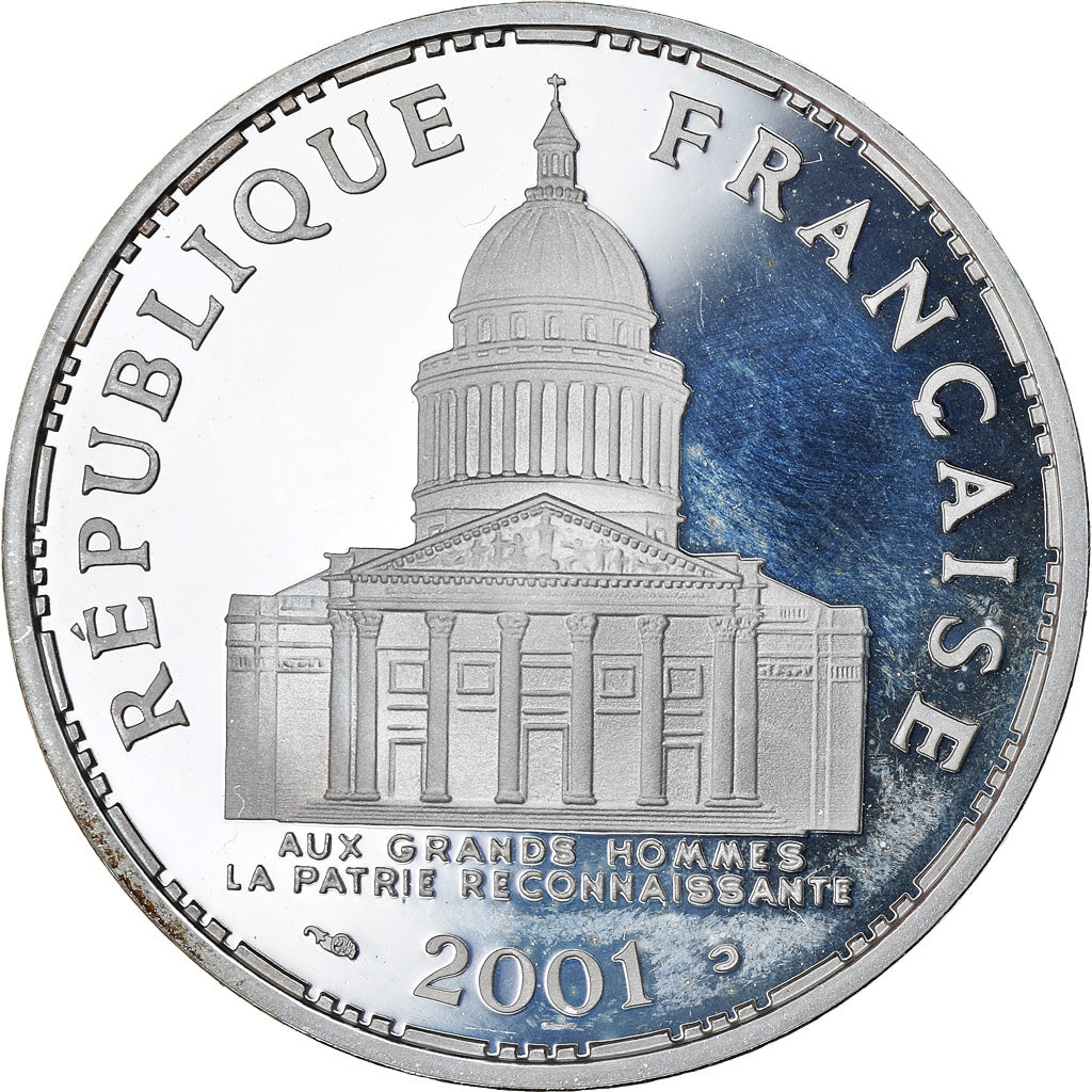 Coin, France, Panthéon, 100 Francs, 2001, Proof, MS(64), Silver, Gadoury:898a