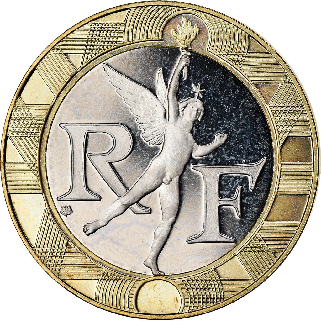 Moneta, Francja, Génie, 10 Francs, 1991, Paris, Proof, MS(64), Aluminium-Brąz