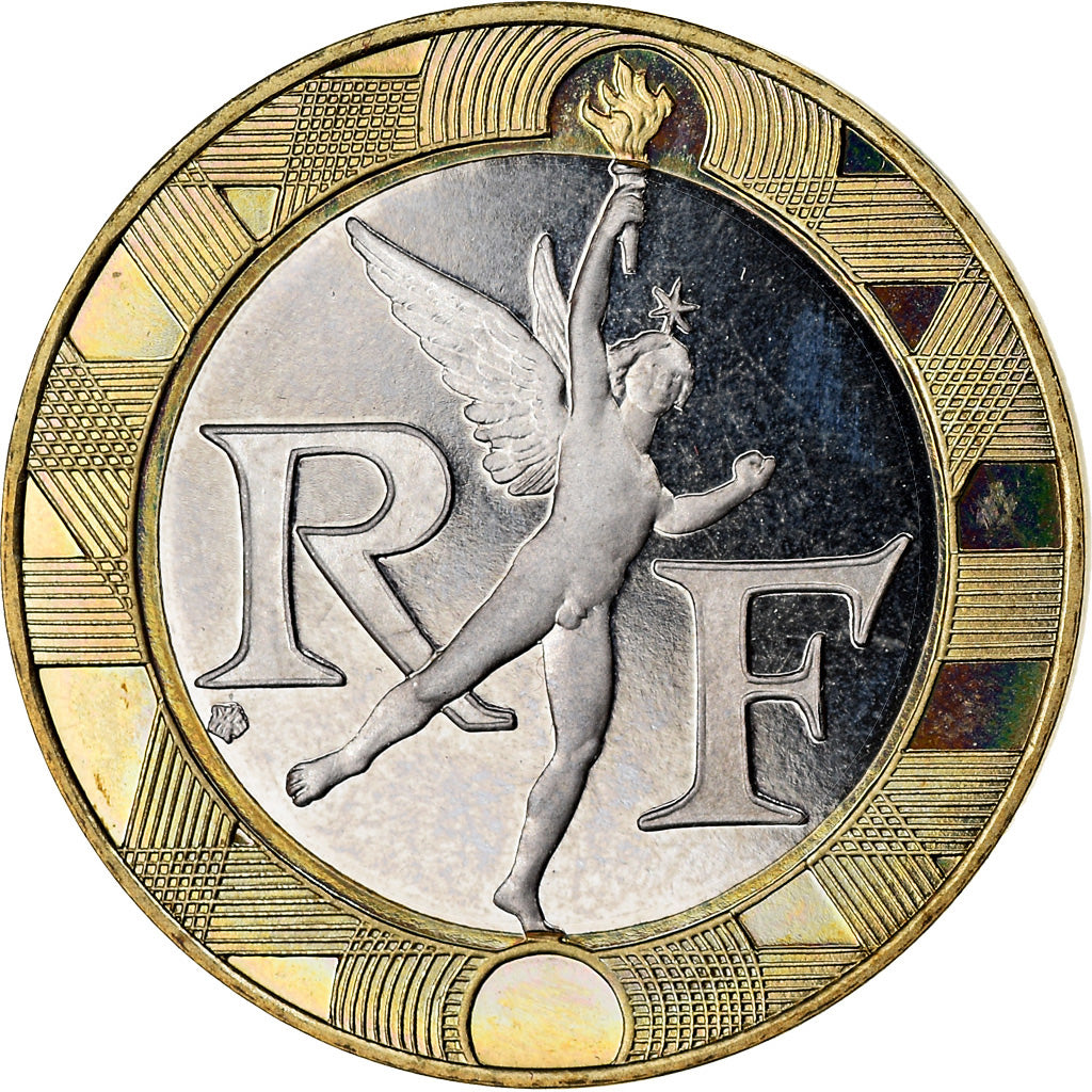 Coin, France, Génie, 10 Francs, 1993, Paris, Proof, MS(64), Aluminum-Bronze