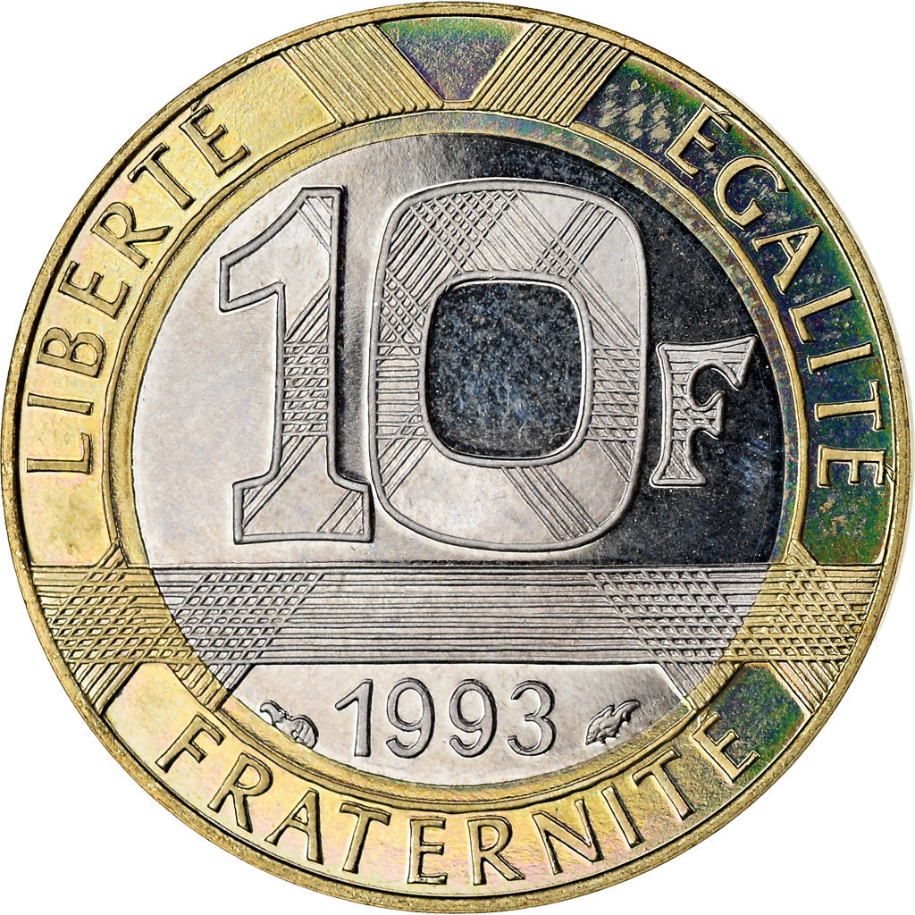 Coin, France, Génie, 10 Francs, 1993, Paris, Proof, MS(64), Aluminum-Bronze
