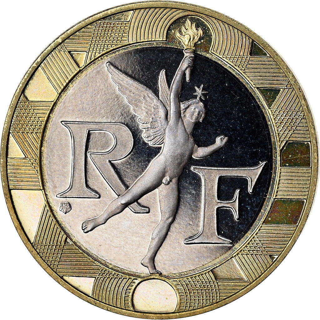 Coin, France, Génie, 10 Francs, 1995, Paris, Proof, MS(64), Aluminum-Bronze