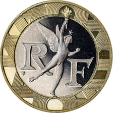 Coin, France, Génie, 10 Francs, 1995, Paris, Proof, MS(64), Aluminum-Bronze