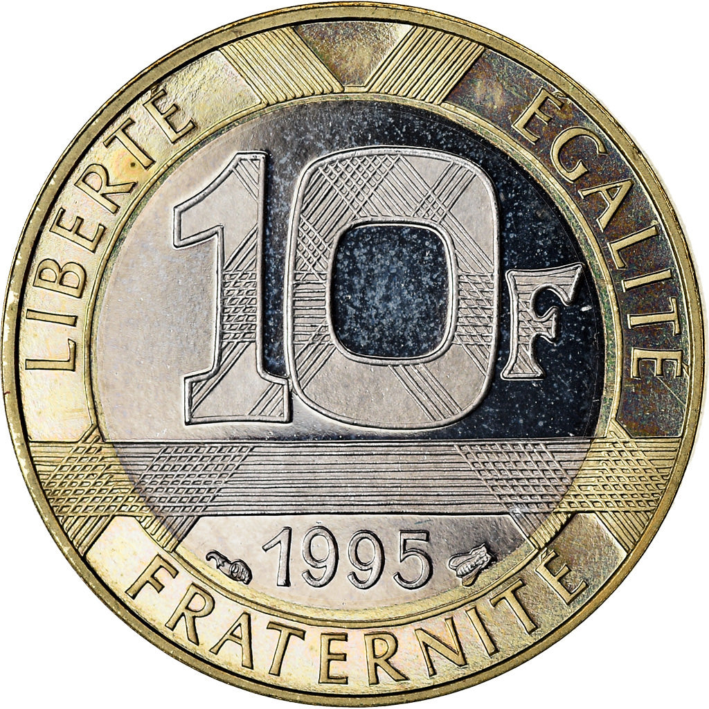 Coin, France, Génie, 10 Francs, 1995, Paris, Proof, MS(64), Aluminum-Bronze