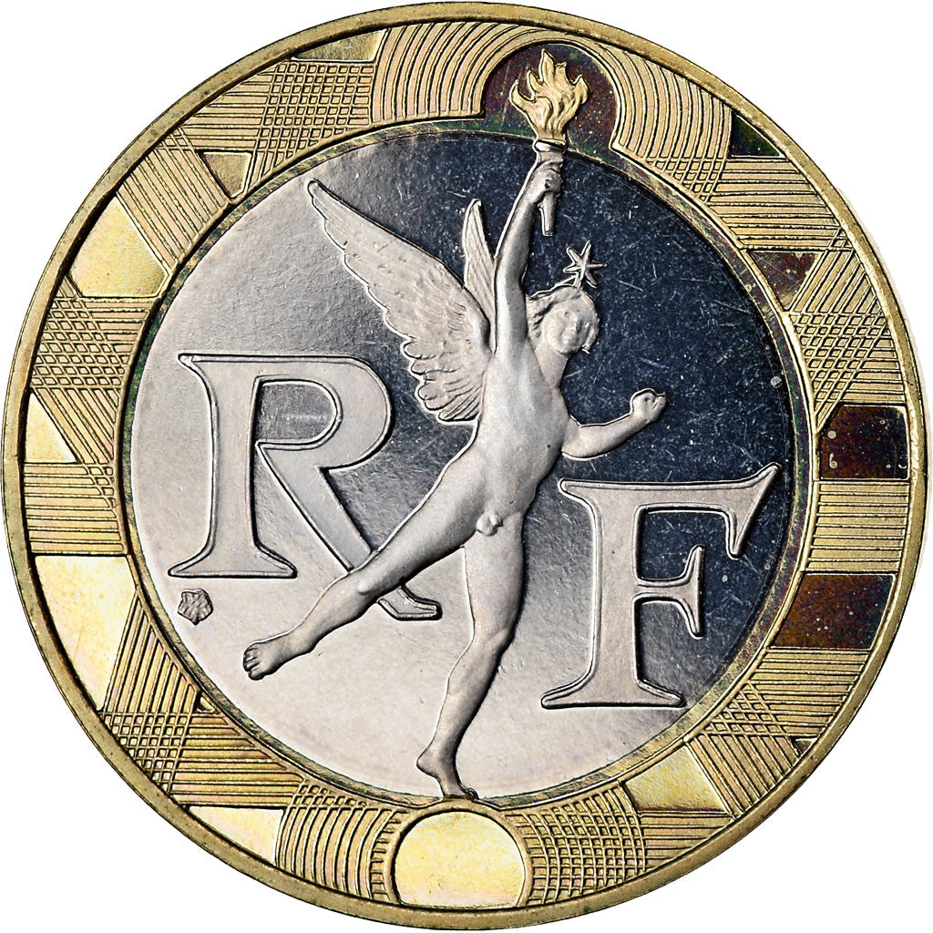 Coin, France, Génie, 10 Francs, 1996, Paris, Proof, MS(64), Aluminum-Bronze