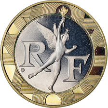 Coin, France, Génie, 10 Francs, 1996, Paris, Proof, MS(64), Aluminum-Bronze