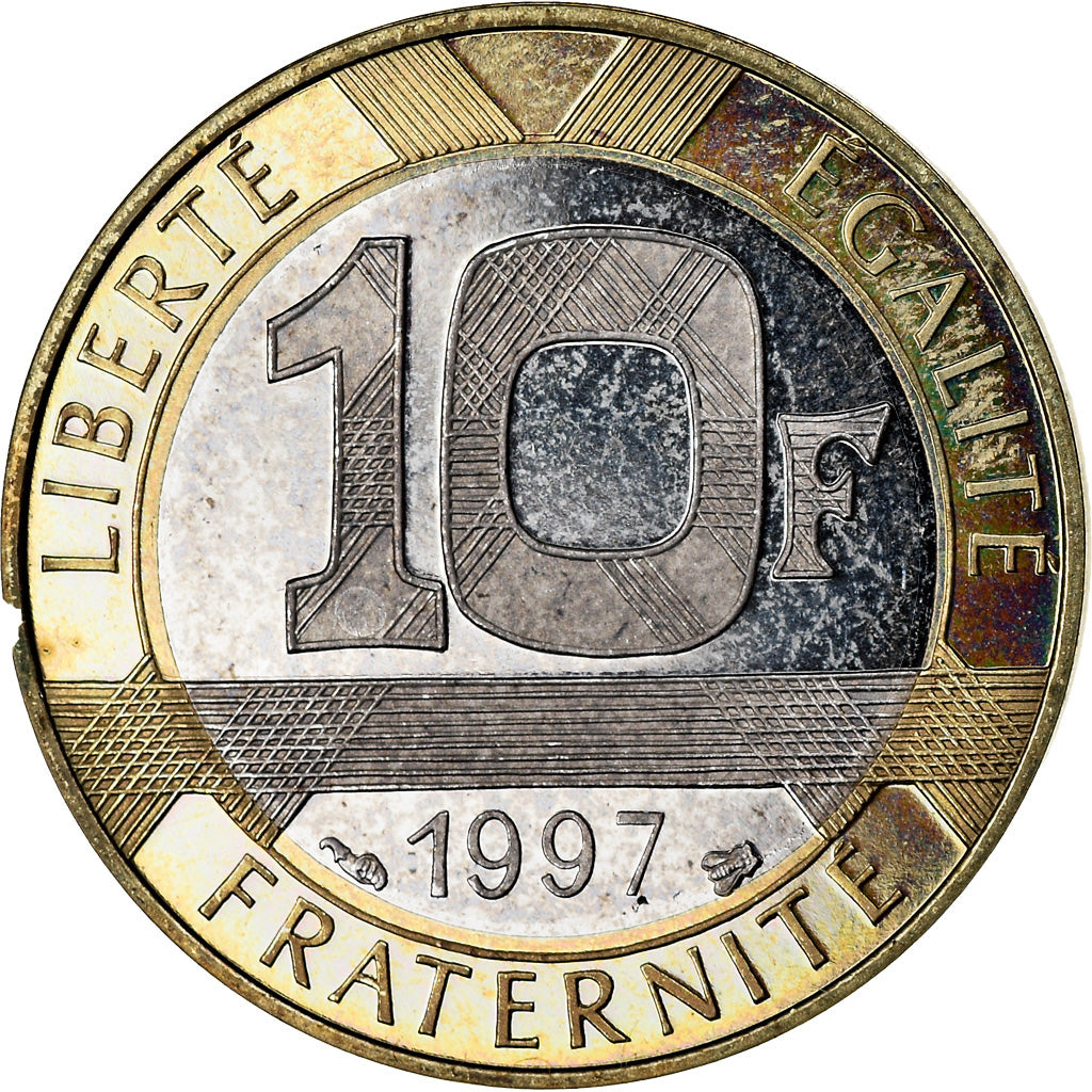 Coin, France, Génie, 10 Francs, 1997, Paris, Proof, MS(64), Aluminum-Bronze