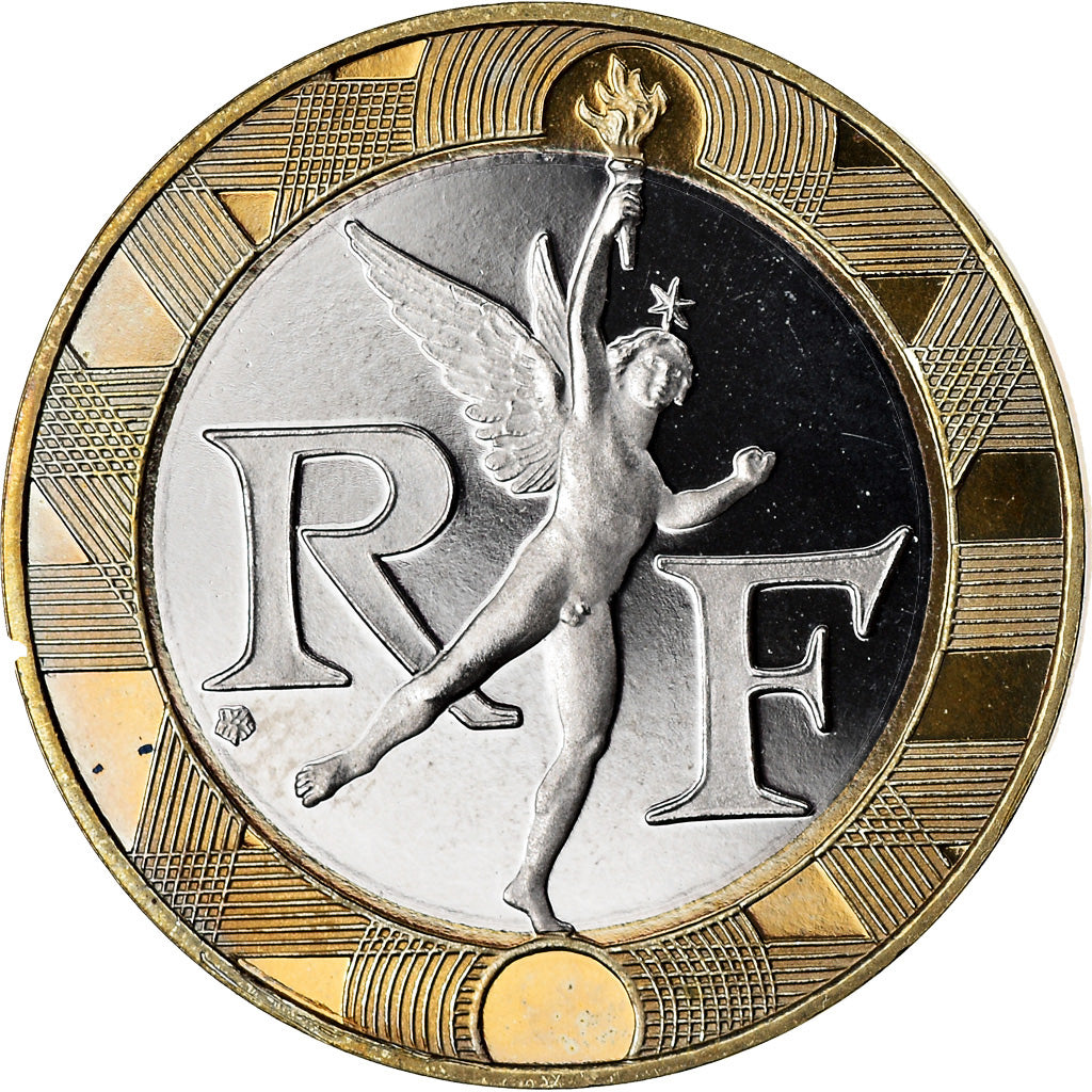 Coin, France, Génie, 10 Francs, 1998, Paris, Proof, MS(64), Aluminum-Bronze