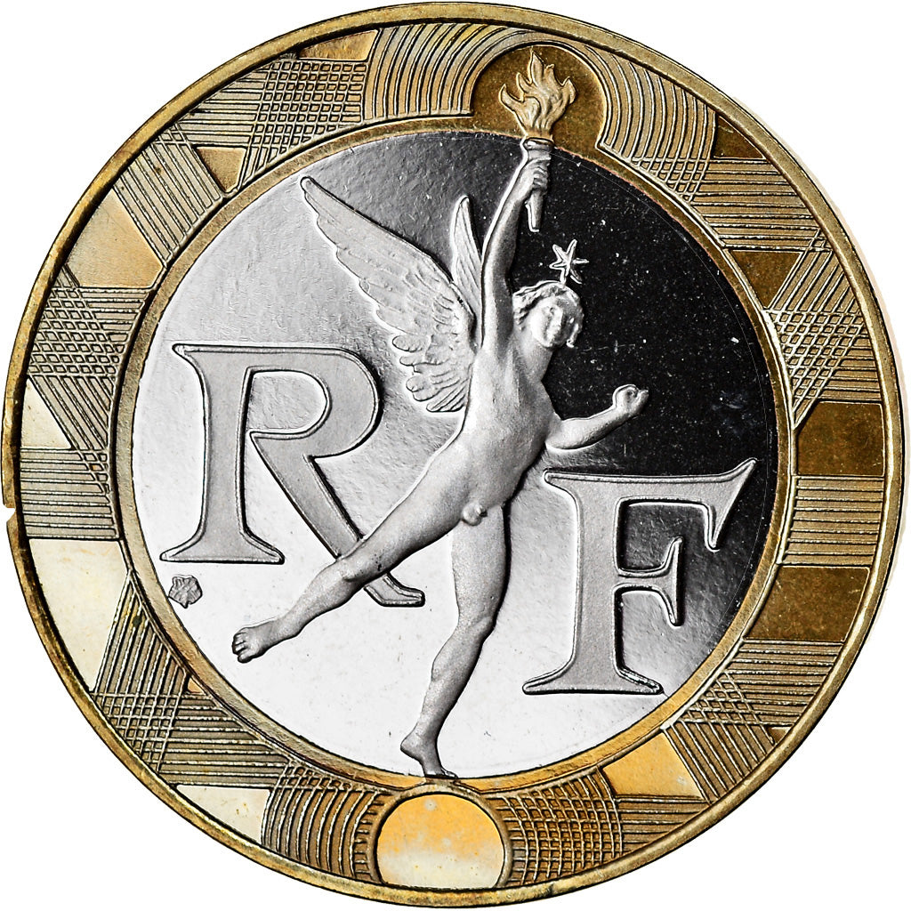 Coin, France, Génie, 10 Francs, 1999, Paris, Proof, MS(64), Aluminum-Bronze