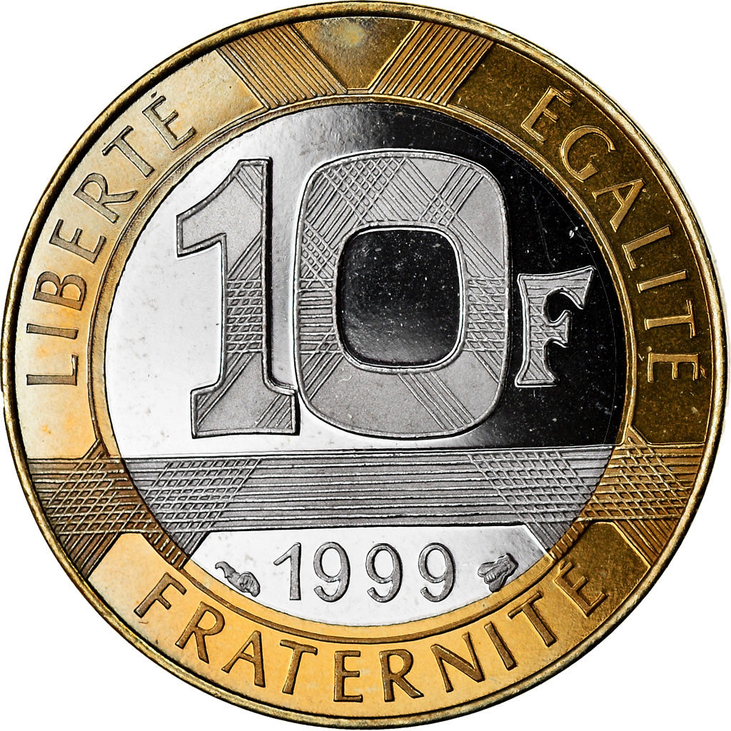 Coin, France, Génie, 10 Francs, 1999, Paris, Proof, MS(64), Aluminum-Bronze