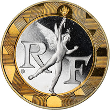 Coin, France, Génie, 10 Francs, 2000, Paris, Proof, MS(64), Aluminum-Bronze